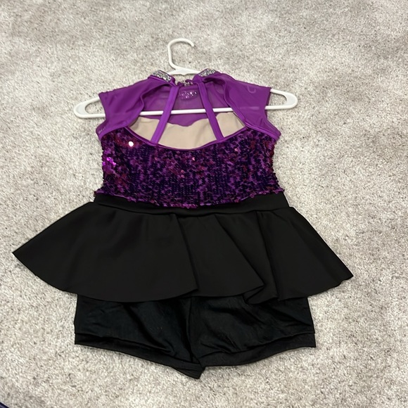 Weissman Purple Biketard Large Child - Picture 3 of 5